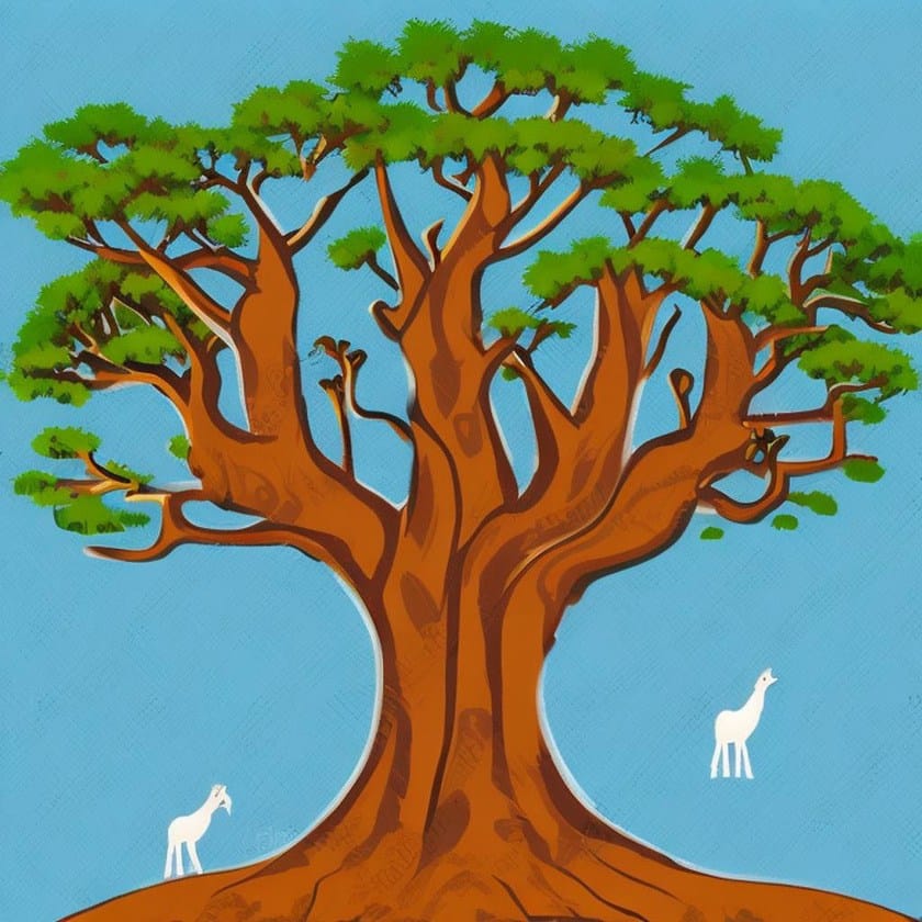 Sacred trees in Africa. Examples and symbolic significance: Baobab, Iroko, Mango, Neem, Tamarind