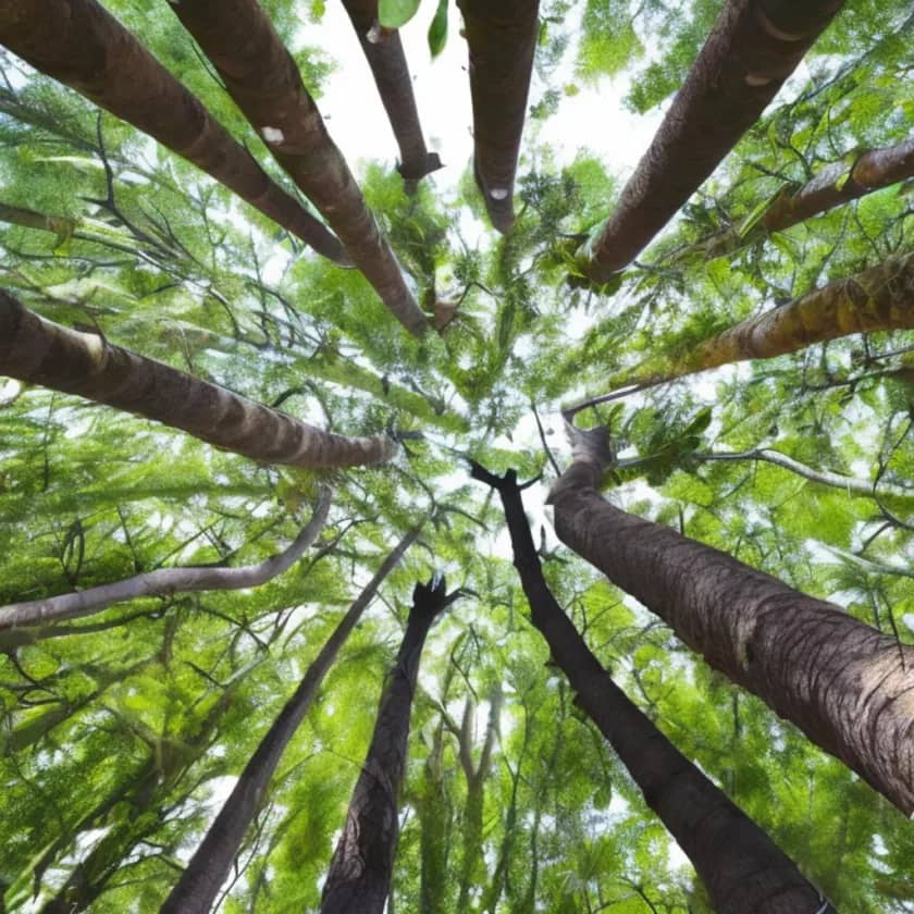 Trees and biodiversity. Habitat and food, microclimates, ecosystems, carbon sequestration, water filtration, soil stabilization.