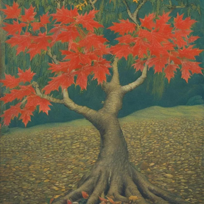 The Generosity of the Maple Tree, story, botanical description, leaves, flowers, fruit, bark, syrup, Bourbon Sour, ecological importance