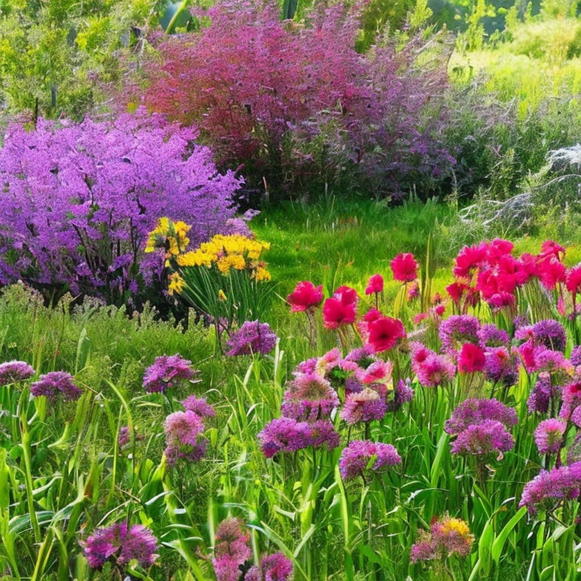Planting and flowering seasons for grasses, wildflowers, shrubs and trees