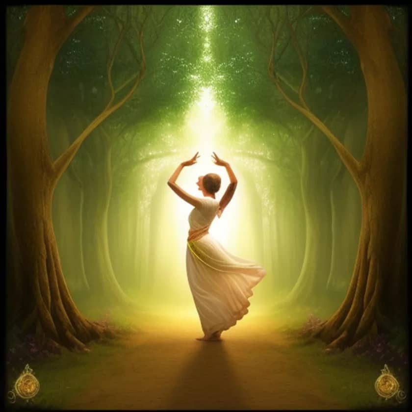 Whispers of the Sacred Trees: A Dance on the Path of Divinity