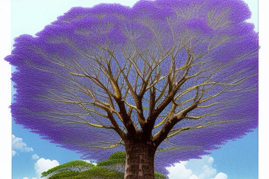 The most characteric trees in South America are the ceiba, the palma Christi, jacaranda, balsa and rubber tree