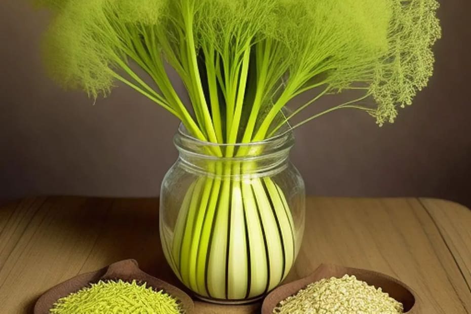 Fennel (Foeniculum vulgare) is a perennial herb belonging to the Apiaceae family. It is native to the Mediterranean region but has become naturalized in many parts of the world. Fennel is widely cultivated for its aromatic seeds, which are used as a culinary spice, and its flavorful bulb and leaves, which are used as vegetables in cooking.