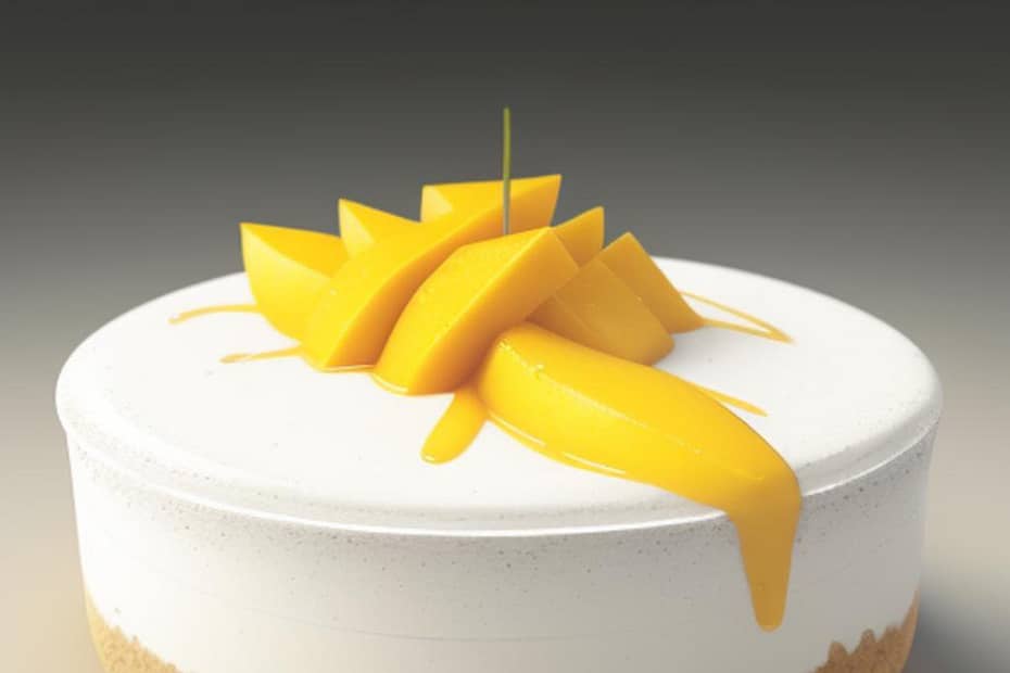 Mango Yogurt Cheesecake, ingredients and instructions