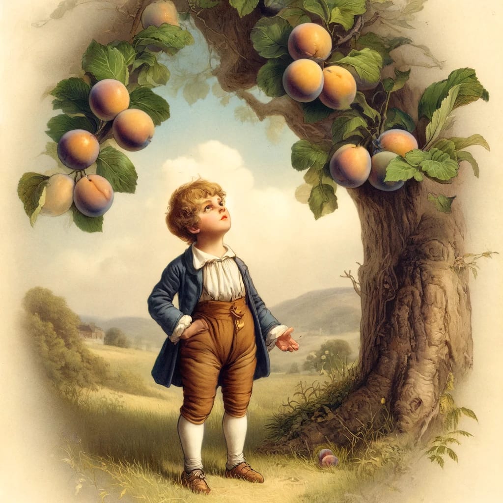 jantje zag eens pruimen hangen