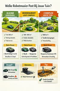 welke robotmaaier voor welke tuin