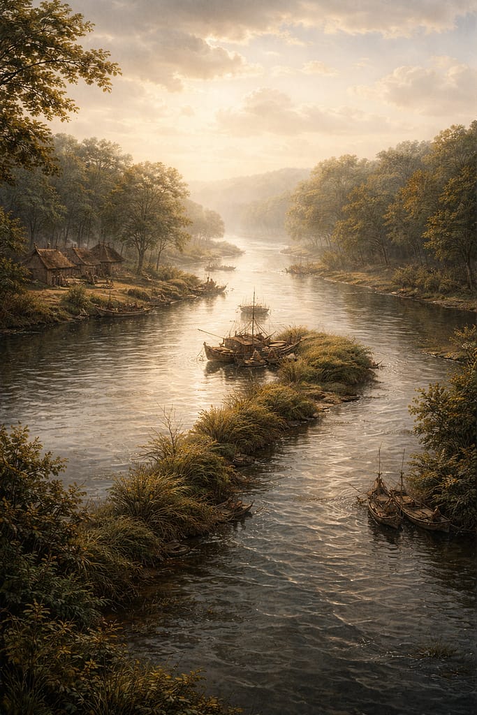 met amand langs leie en schelde