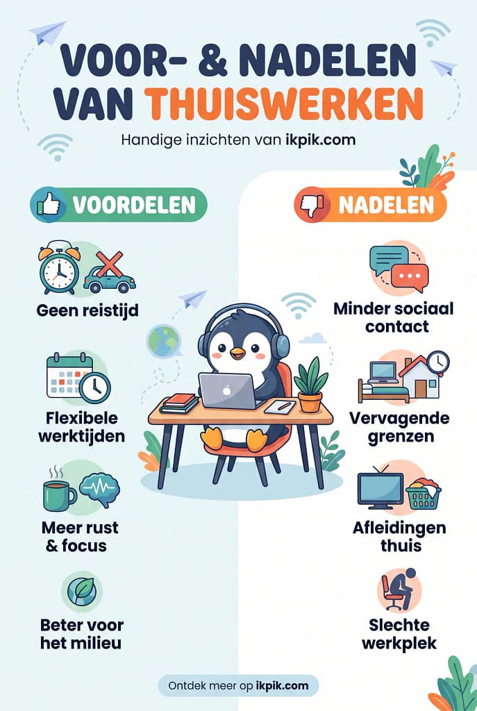 thuiswerken: voor- en nadelen