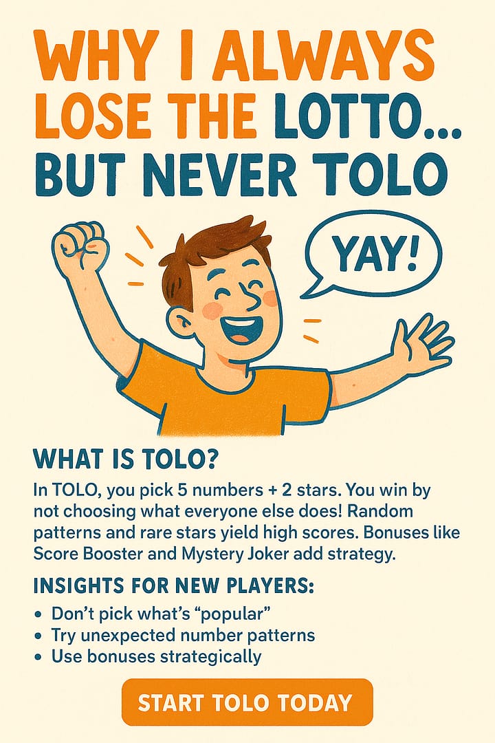 waarom ik altijd verlies met de lotto... maar nooit met tolo waarom ik altijd verlies met de lotto... maar nooit met tolo