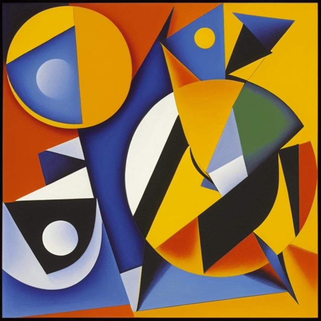 AI Art Galler Cubism - Sun and Moon