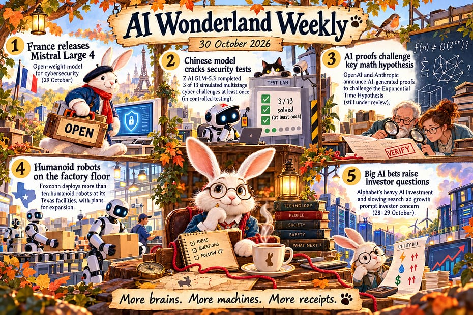 AI Wonderland Weekly — 30 October 2026