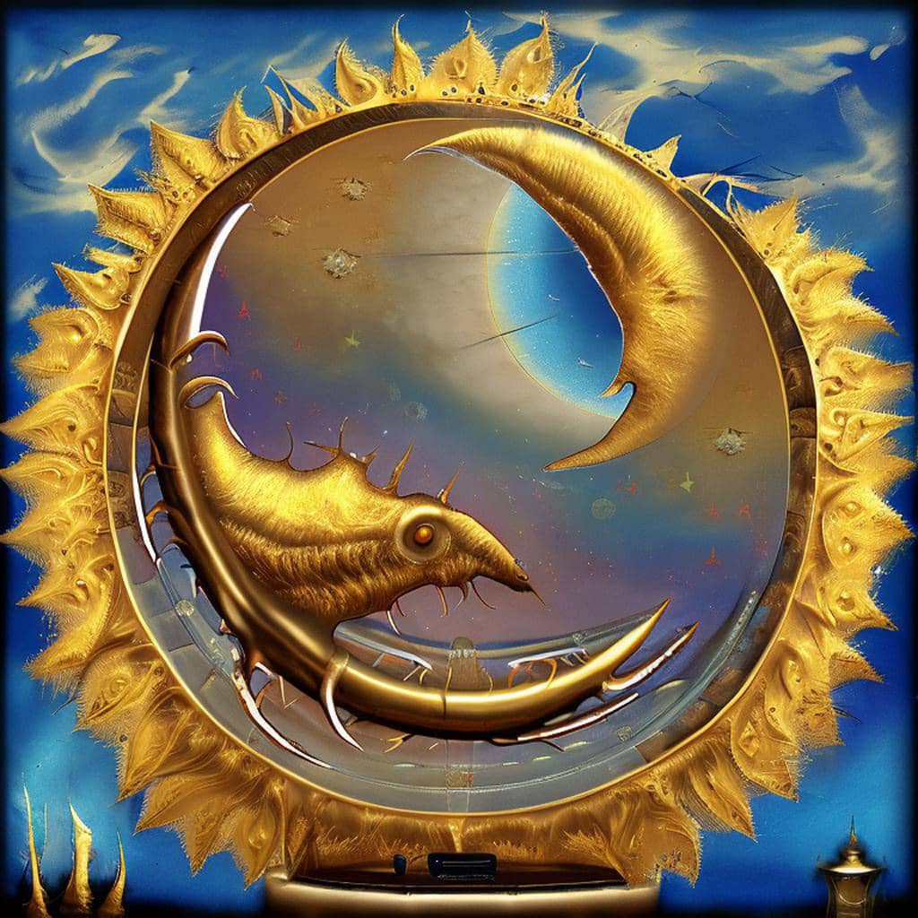AI Art Gallery Salvador Dalí - Sun and Moon