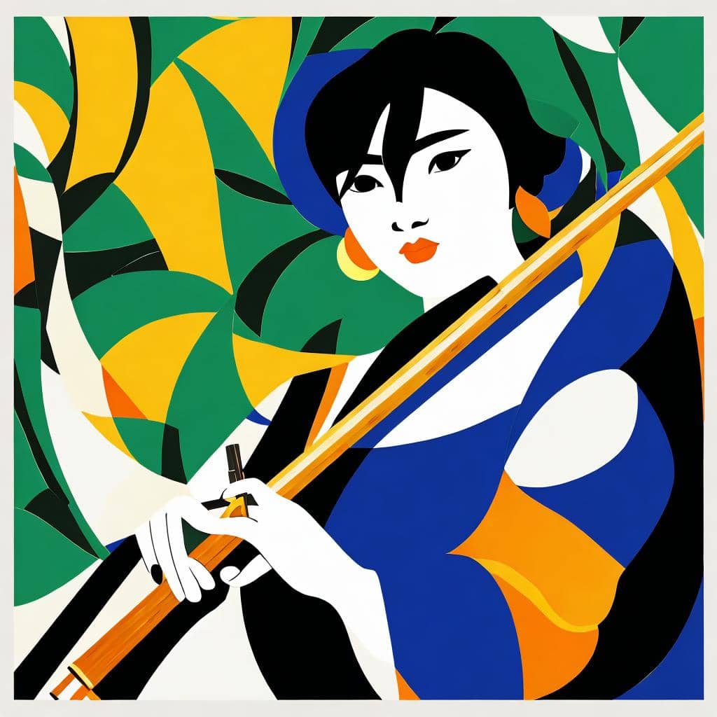 the lingbu (bamboo flute) 