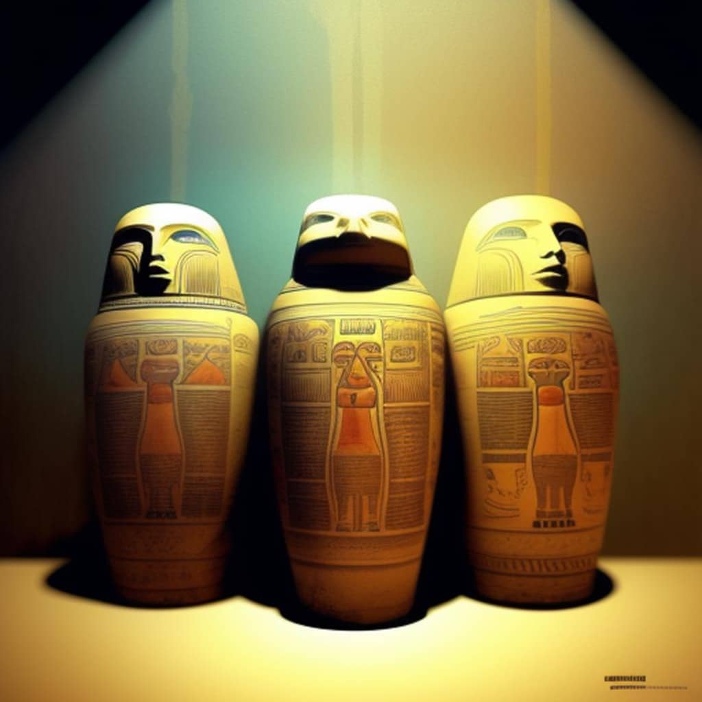 What are the Canopic jars in ancient Egypt