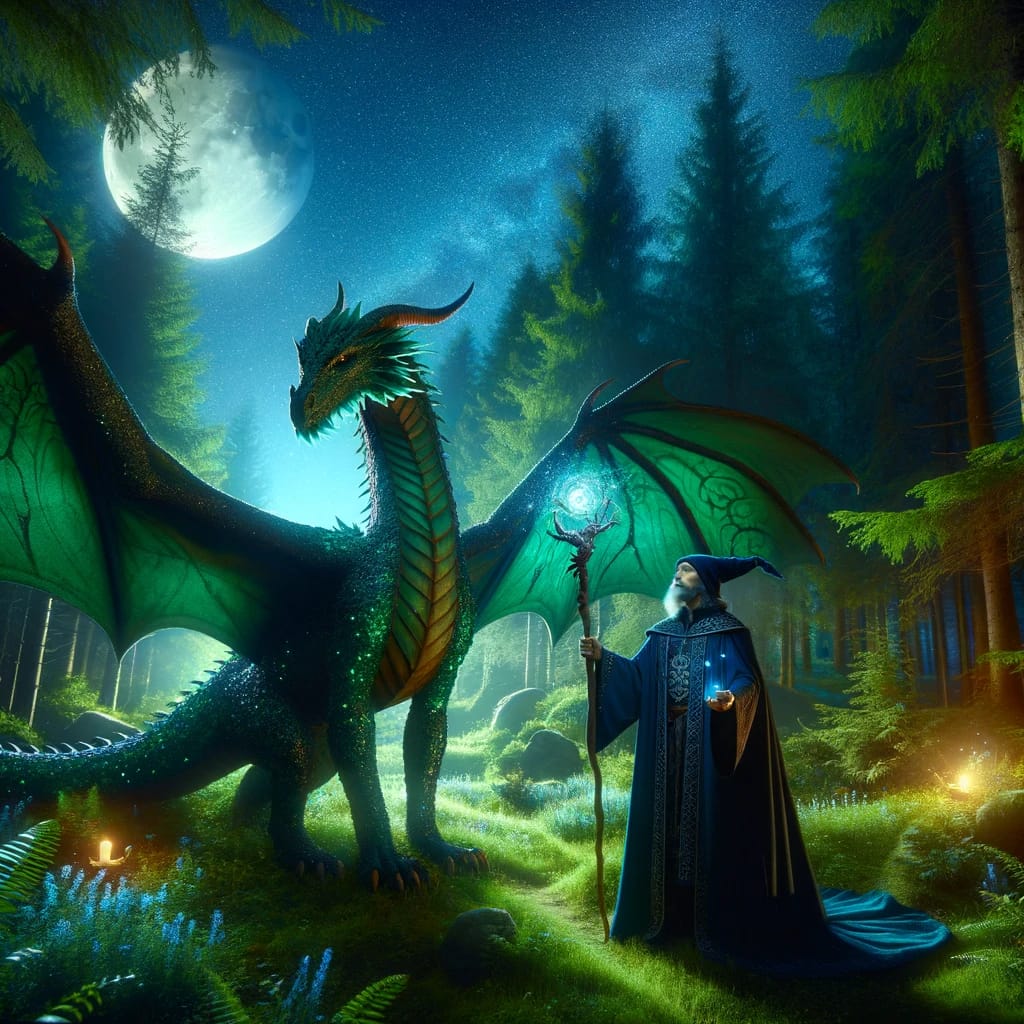 Unity of wizard  and dragon