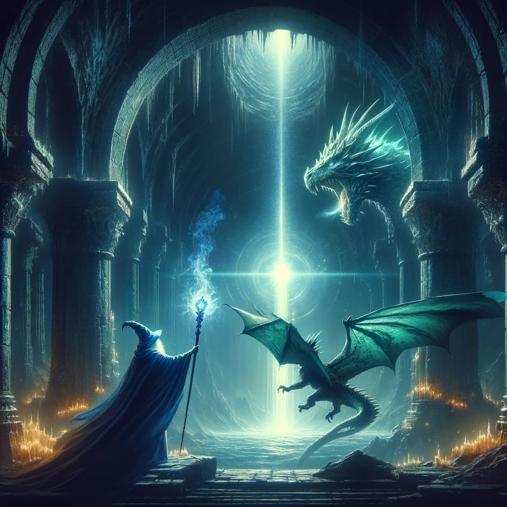 Unity of wizard  and dragon