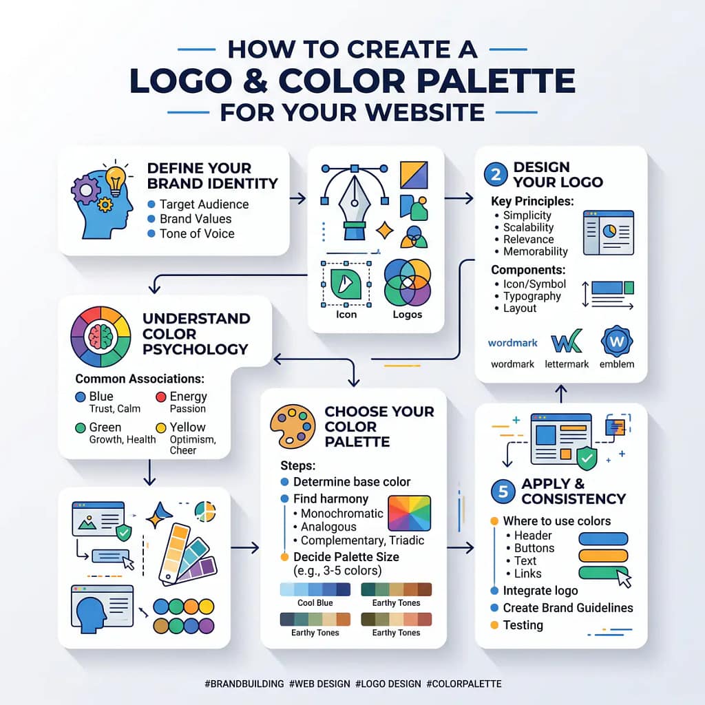 Make a Logo and Color Palette for your Website