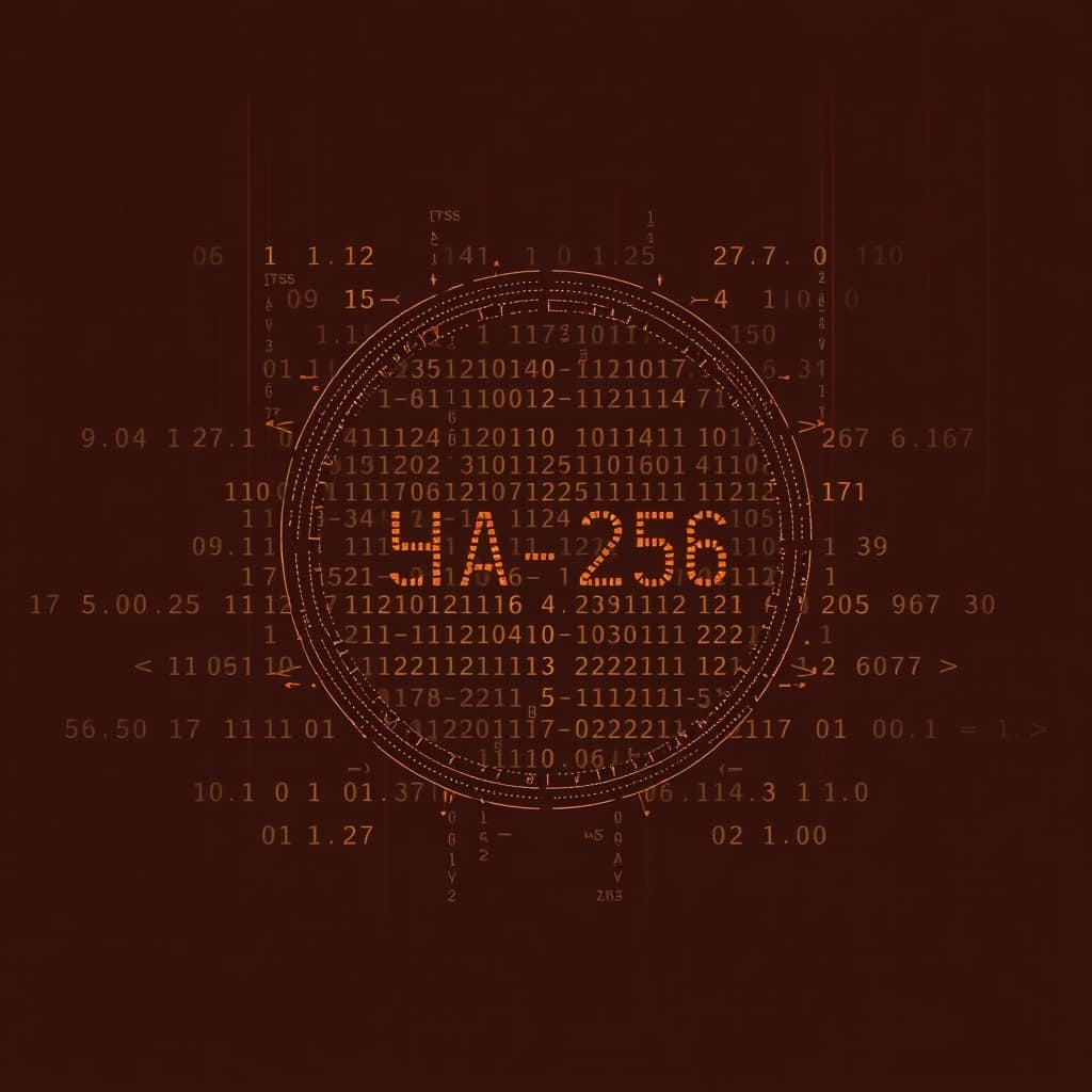 The unsolved mathematical algorithm, SHA 256 hash function used in cryptography, digital,signatures, authentification and bitcoin.