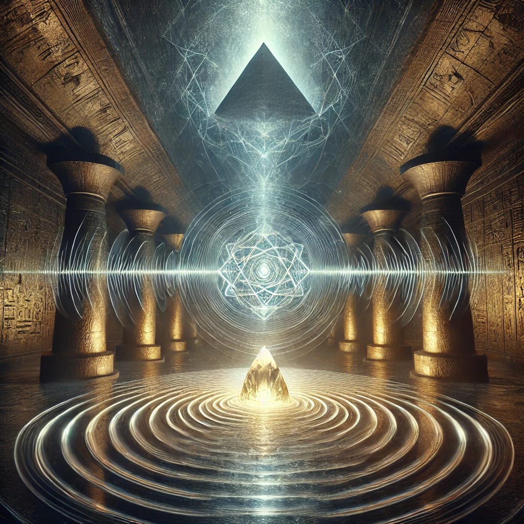 What is underneath the Khafre Pyramid