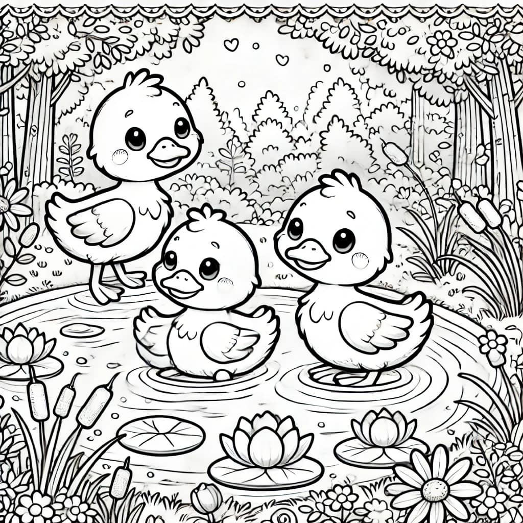 Kleurplaatjes met de bosvriendjes