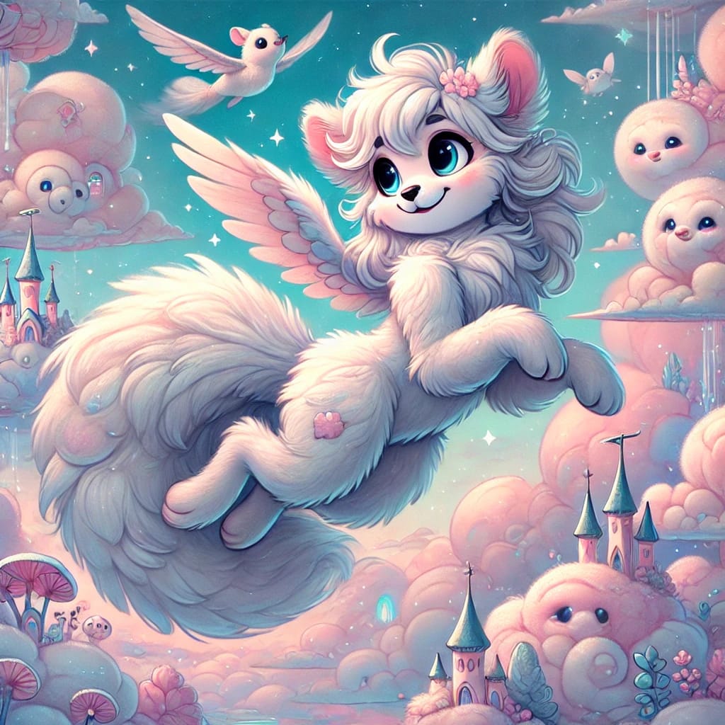 Fluffy’s grillige reizen in wolkenland