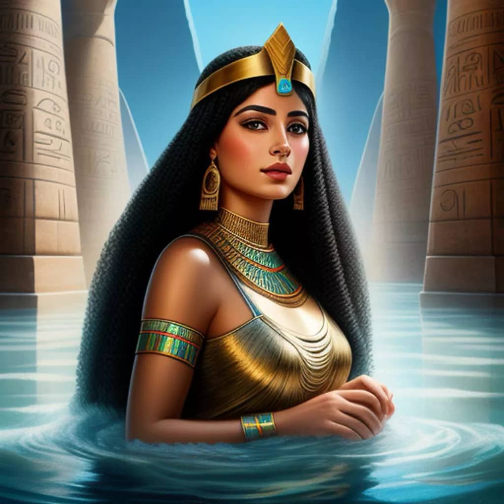 The princess who saved Moses from the water in biblical and other source references 