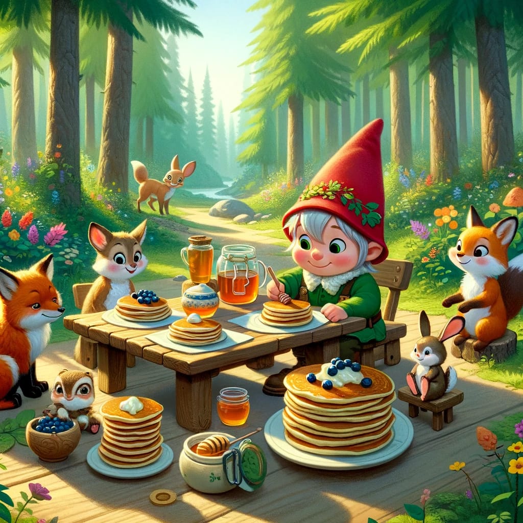 Pirrewitje bakt pannenkoeken