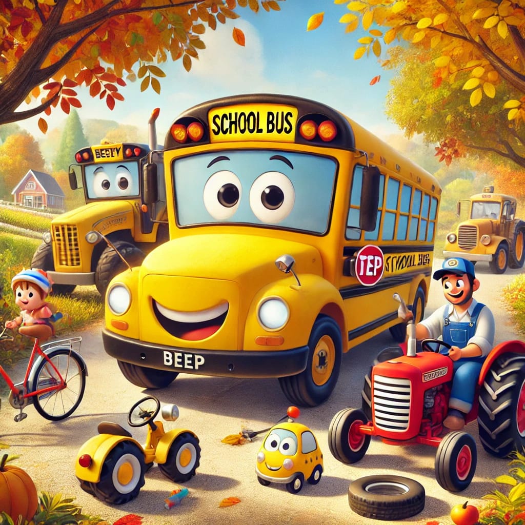 De Schoolbus en de Lekke Band