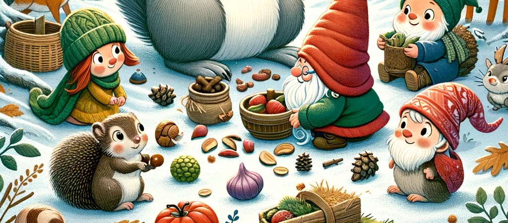 Een oud eekhoorntje dat honger heeft