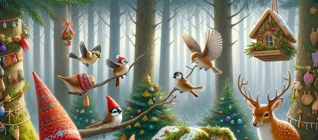 Hoe alle diertjes in het bos cadeautjes maken voor elkaar