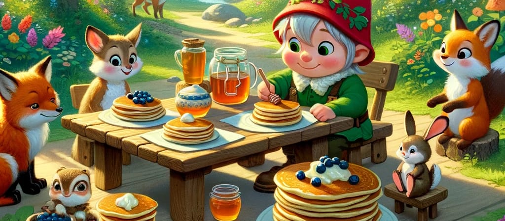 Pirrewitje bakt pannenkoeken