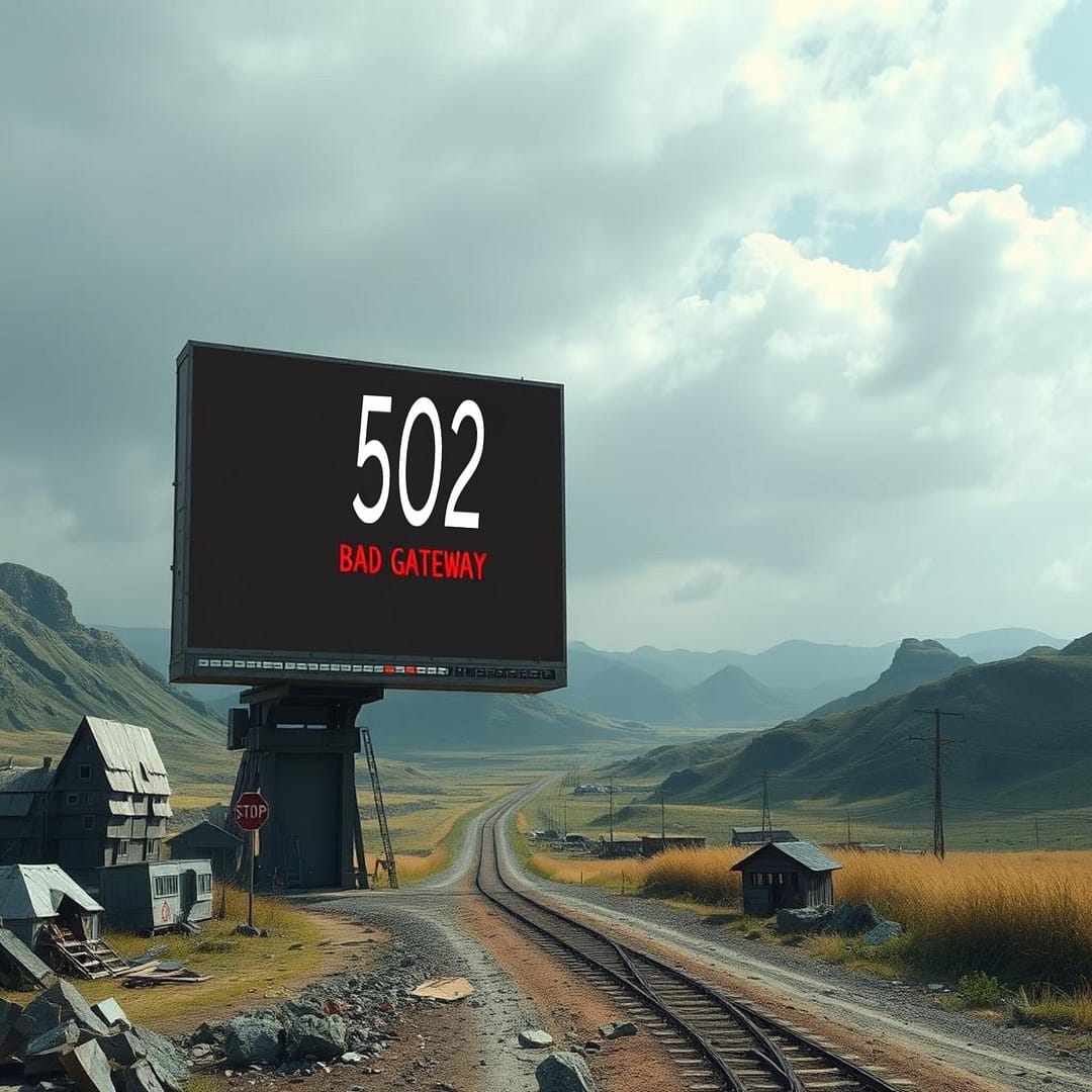 502 Bad Gateway message