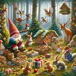 Hoe alle diertjes in het bos cadeautjes maken voor elkaar