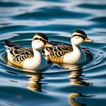 Alle eendjes zwemmen in het water