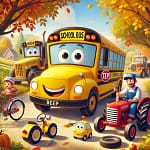 De Schoolbus en de Lekke Band