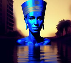 Lapis lazuli, the color of the nile