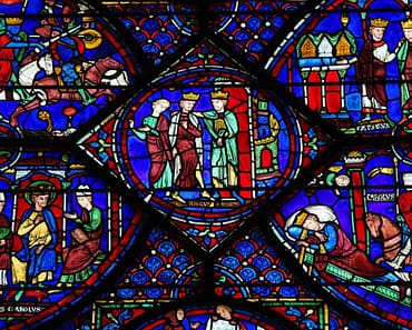 The blue stained glass of Chartres