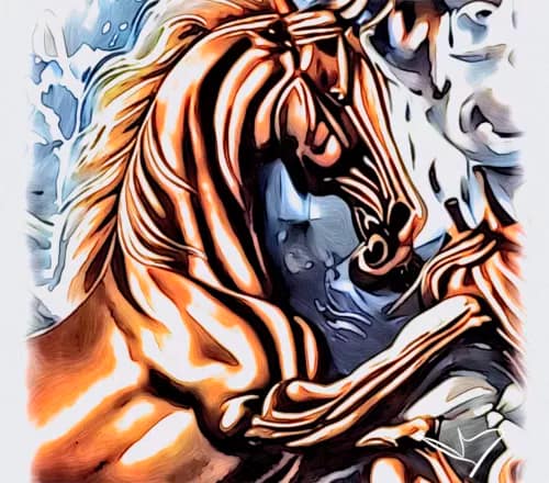 Breathing horse