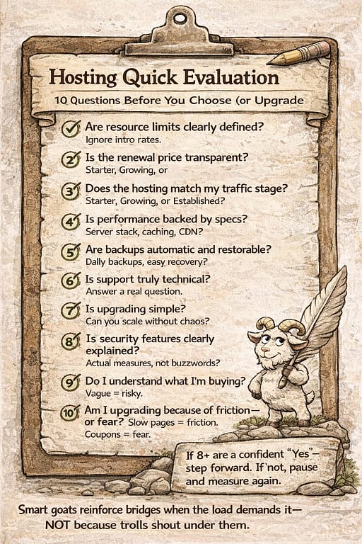 Hosting Quick Evaluation 2 Hosting Quick Evaluation