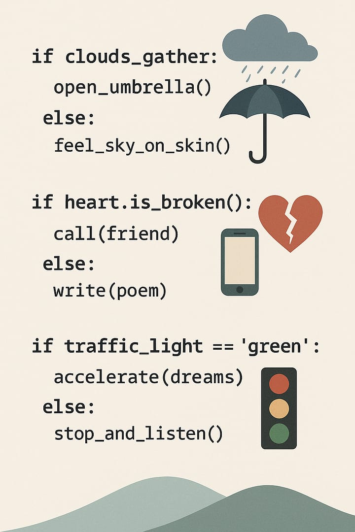 A reflection on if-statements as choices