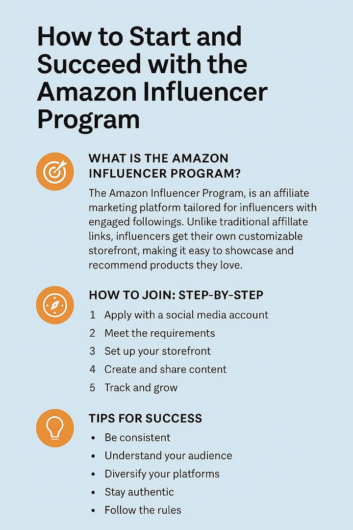 How to Start and Succeed with the Amazon Influencer Program (2025 Guide) 2 How to Start and Succeed with the Amazon Influencer Program (2025 Guide)
