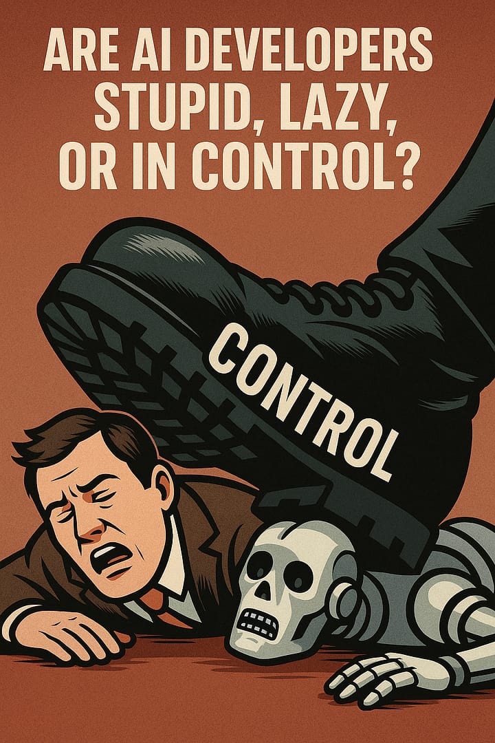 Are AI Devs Stupid, Lazy, or in Control?