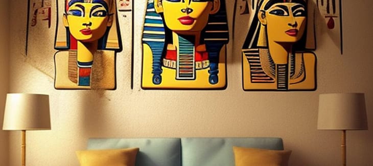 Why did the egyptians decorate their walls