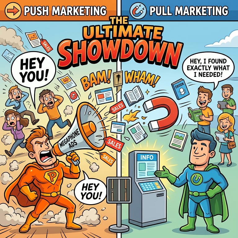 Pull vs Push Marketing 3 Pull vs Push Marketing