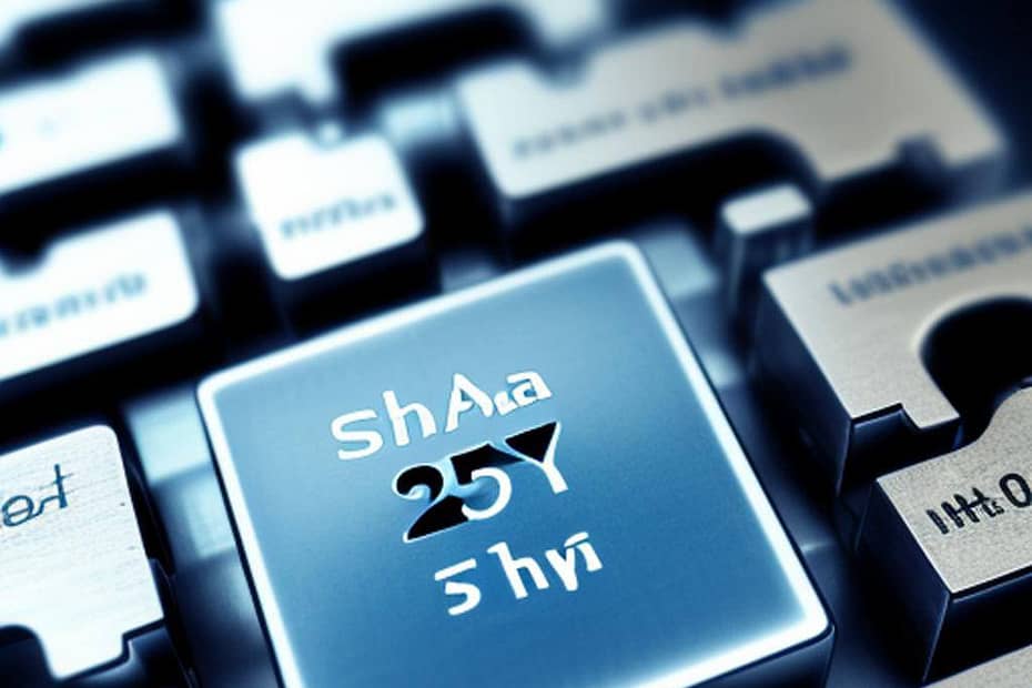 The SHA 256 hash function