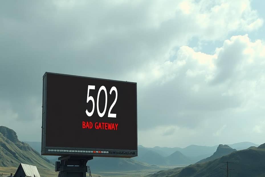 502 Bad Gateway message