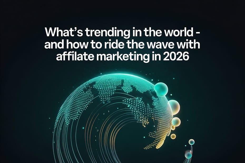 7 Power Tips for Affiliate Success in 2026 1 What’s Trending in the World – and How to Ride the Wave with Affiliate Marketing in 2026