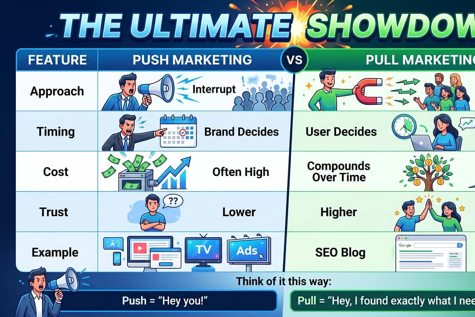 Pull vs Push Marketing