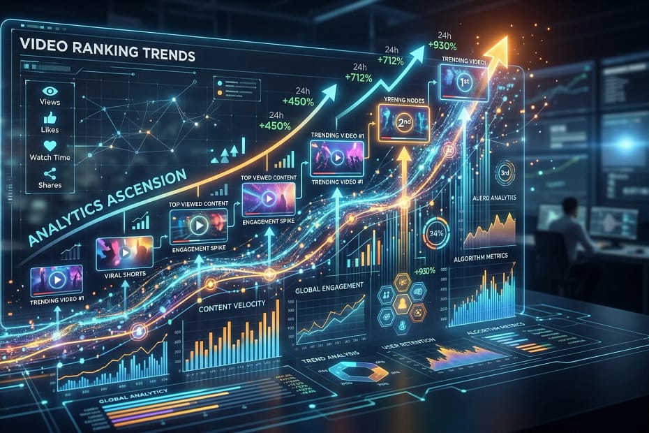 Predicting Future Trends In Video Ranking 1 Predicting future trends in video ranking