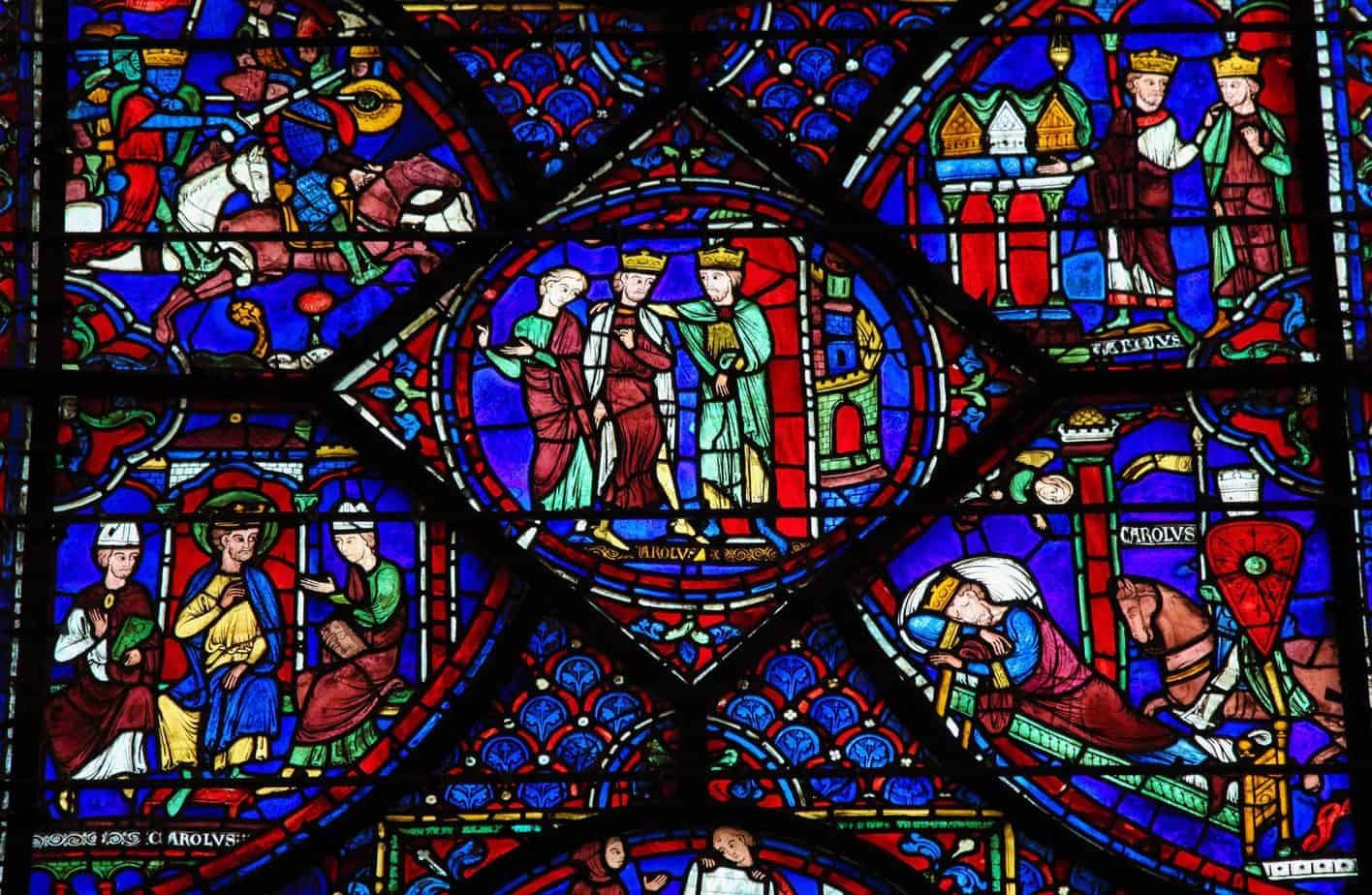 The blue stained glass of Chartres